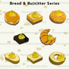 [Enamel Pin] Bread & Bu(n)tter Series