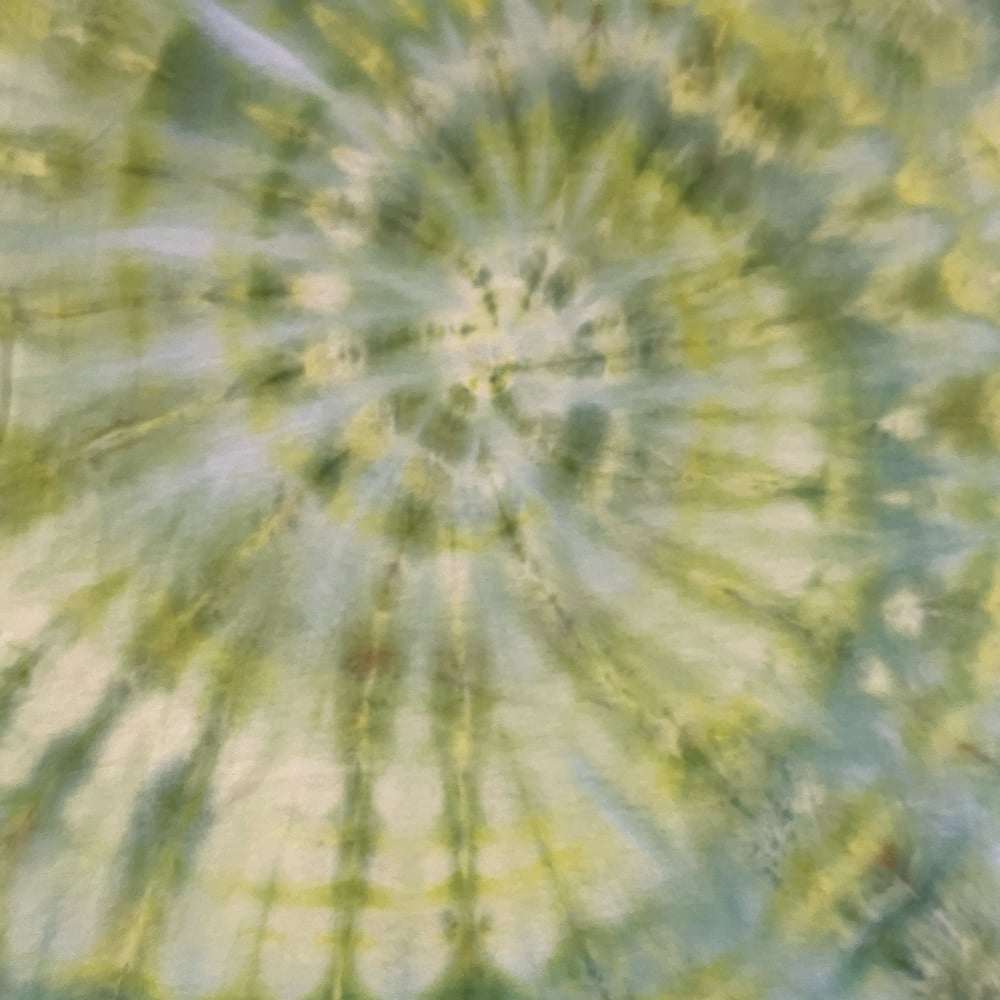 GREEN SPIRAL TIE DYE TEE SIZE LARGE