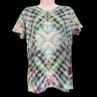 Image 1 of BLUE DIAMOND MELT TIE DYE TEE WOMEN'S SIZE LARGE