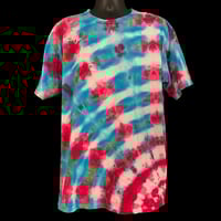 Image 1 of COTTON CANDY BURST TIE DYE TEE SIZE XL
