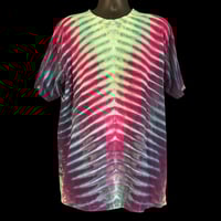 Image 1 of TROPICAL DRIPPY V TIE DYE TEE SIZE XL