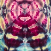 Image 3 of PINK RAINBOW SUNBURST TIE DYE TEE SIZE 2XL