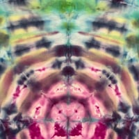 Image 4 of PINK RAINBOW SUNBURST TIE DYE TEE SIZE 2XL