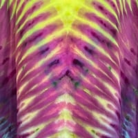 Image 3 of ELECTRIC GREEN DRIPPY V TIE DYE TEE SIZE 2XL