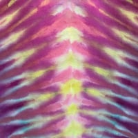 Image 4 of ELECTRIC GREEN DRIPPY V TIE DYE TEE SIZE 2XL