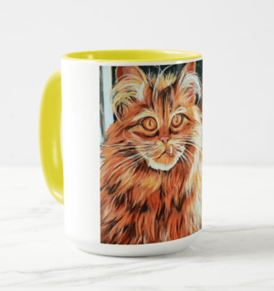 Image of Happy As A Butcher's Cat Coffee Mug