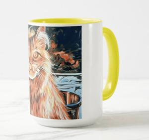 Image of Happy As A Butcher's Cat Coffee Mug