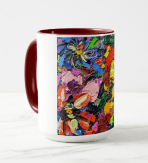 Image of Pansy Petals Coffee Mug