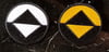 2 pack of 2 inch Icon patches ( Binome and Guardian)