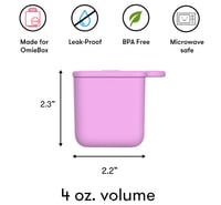 Image 4 of OmieDip Silicone Dip Containers Pink and Teal