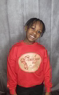 Image 1 of Youth Crewneck Sweatshirt (Red)