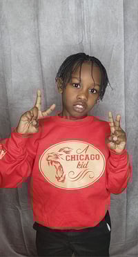Image 3 of Youth Crewneck Sweatshirt (Red)