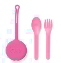 Image 1 of Omie OmiePod 3 Piece Cutlery Pod Set Bubble Pink