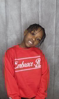 Image 1 of Youth Embrace it Sweatshirt (Red)