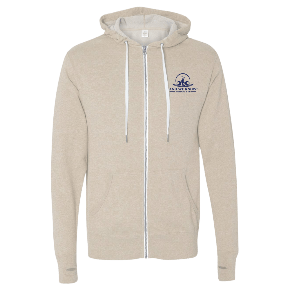 Oatmeal Zip Up Hoodie Right To Print