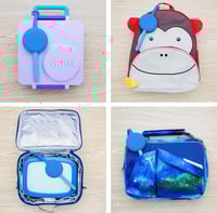Image 4 of Omie OmiePod 3 Piece Cutlery Pod Set Capri Blue