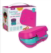 Image 1 of Bentgo Kids Snack Box Leak-Proof Container Fuschia / Teal
