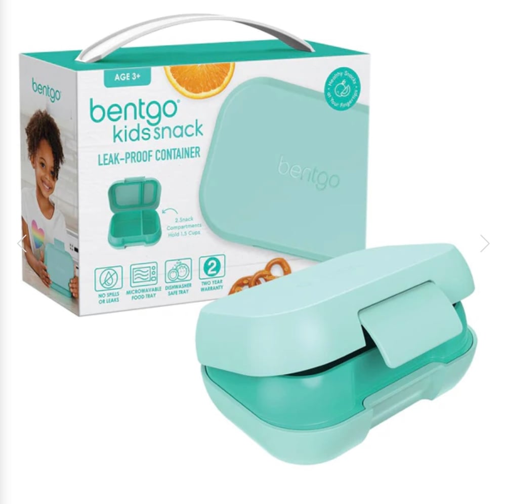 Bentgo Kids Snack Box Leak-Proof Container Aqua