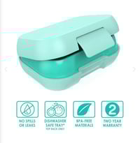 Image 5 of Bentgo Kids Snack Box Leak-Proof Container Aqua