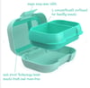 Bentgo Kids Snack Box Leak-Proof Container Aqua