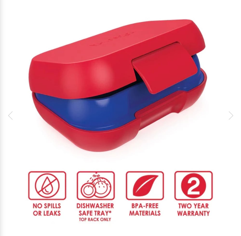 Bentgo Kids Snack Box Leak-Proof Container Red / Royal