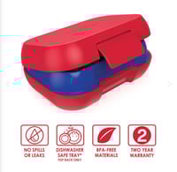 Image 5 of Bentgo Kids Snack Box Leak-Proof Container Red / Royal