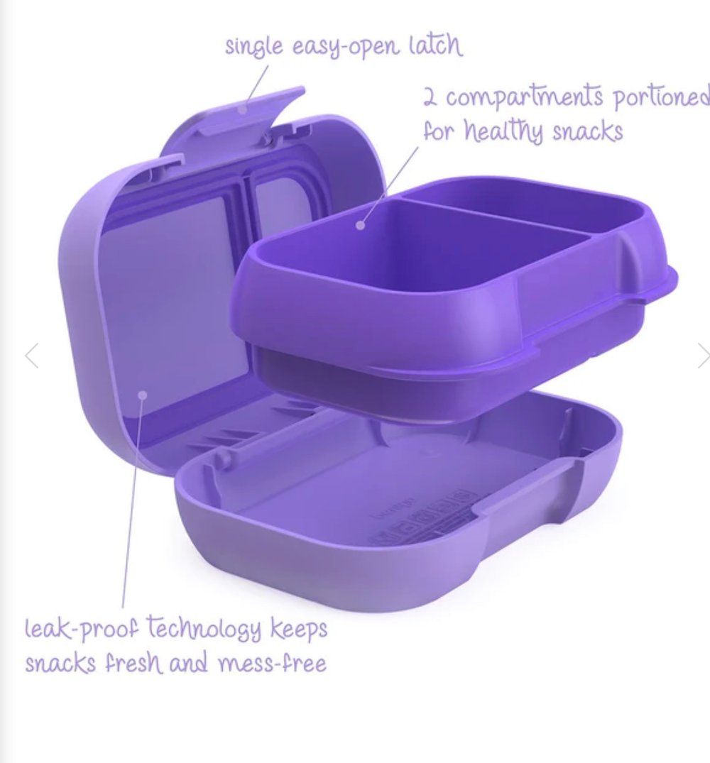 Bentgo Kids Snack Box Leak-Proof Container Purple