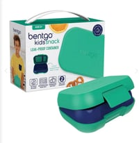 Image 1 of Bentgo Kids Snack Box Leak-Proof Container Green / Navy