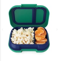 Image 2 of Bentgo Kids Snack Box Leak-Proof Container Green / Navy