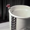 Mushroom Glass Stir Stick