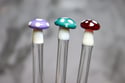 Mushroom Glass Stir Stick