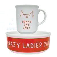 Image 1 of Ambrosia Cat Lover Cup and Bowl Set