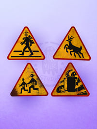 Image 2 of Cryprid Warning Signs - vinyl stickers