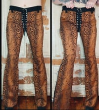 Image 2 of Limited edition! Snakeskin bootcut pants