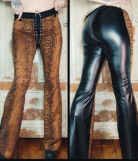 Image 1 of Limited edition! Snakeskin bootcut pants