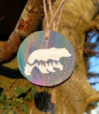 Bear wood slice