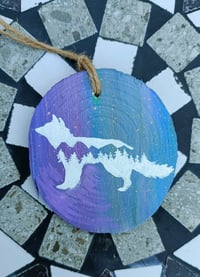 Image 3 of Foxy/hare wood slice