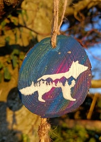 Image 2 of Foxy/hare wood slice