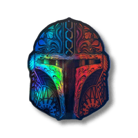 Image 2 of Ornate Helm V1 holographic sticker