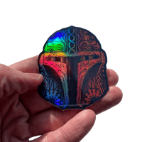 Image 1 of Ornate Helm V1 holographic sticker