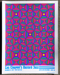 Image 1 of Les Claypool's Bastard Jazz • NYE 2022 • 18x24 screen printed poster