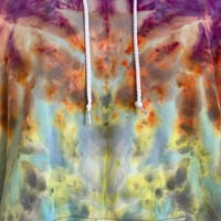 Image 3 of RAINBOW GRADIENT MELT TIE DYE HOODIE SIZE XL