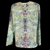 Image 2 of EARTHTONE SCRUNCH TIE DYE LONG SLEEVE TEE SIZE XL