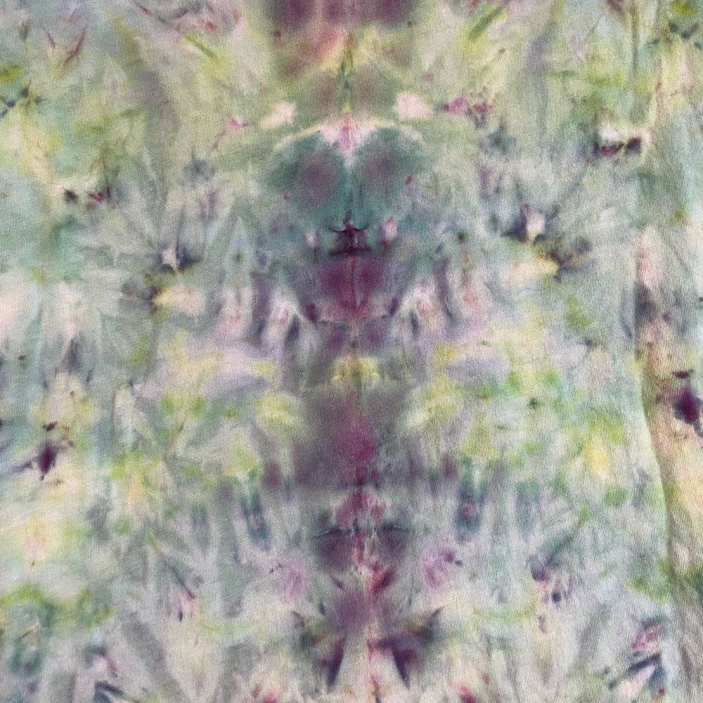 EARTHTONE SCRUNCH TIE DYE LONG SLEEVE TEE SIZE XL
