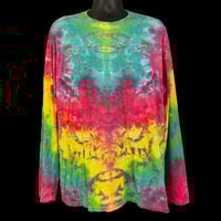 Image 1 of RAINBOW CRUSH TIE DYE LONG SLEEVE TEE SIZE 2XL