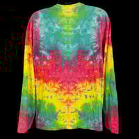Image 2 of RAINBOW CRUSH TIE DYE LONG SLEEVE TEE SIZE 2XL