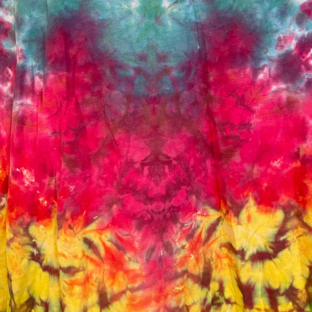 RAINBOW CRUSH TIE DYE LONG SLEEVE TEE SIZE 2XL