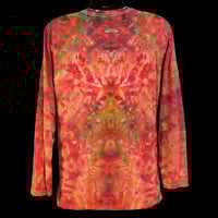Image 2 of SUNSET SCRUNCH TIE DYE LONG SLEEVE TEE SIZE LARGE
