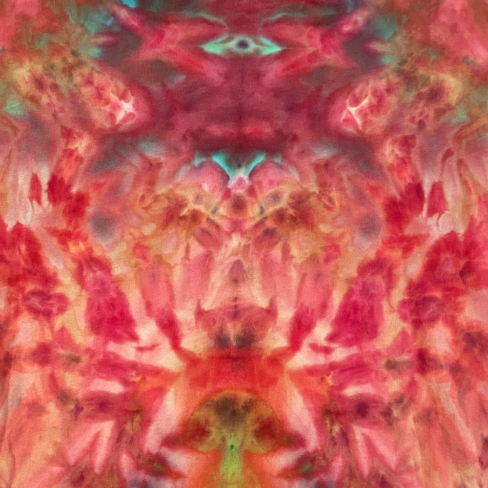 SUNSET SCRUNCH TIE DYE LONG SLEEVE TEE SIZE LARGE