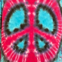 Image 3 of PINK PEACE SIGN TIE DYE TANK TOP MEN'S SIZE MEDIUM